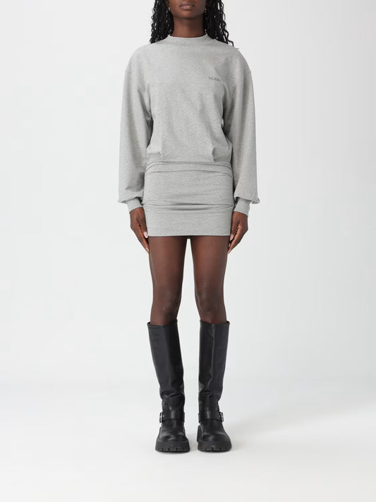 THE ATTICO ABITO MINI FELPA GREY