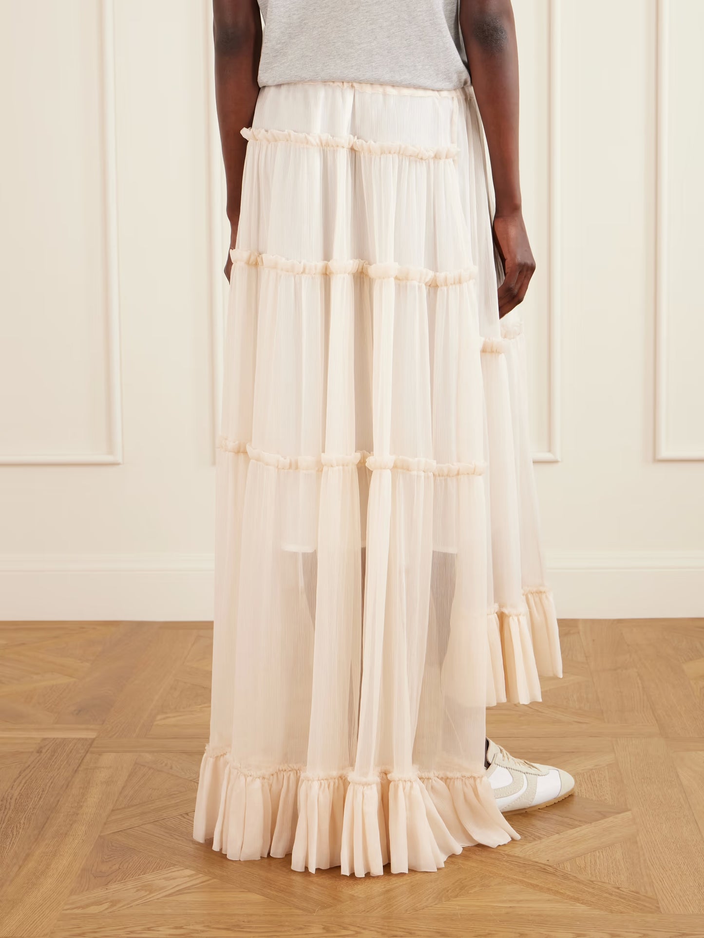 DRIES VAN NOTEN GONNA SUNIA BIS ECRU