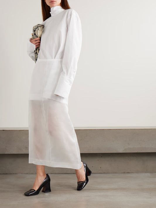 DRIES VAN NOTEN CAMICIA BIANCA FIOCCO