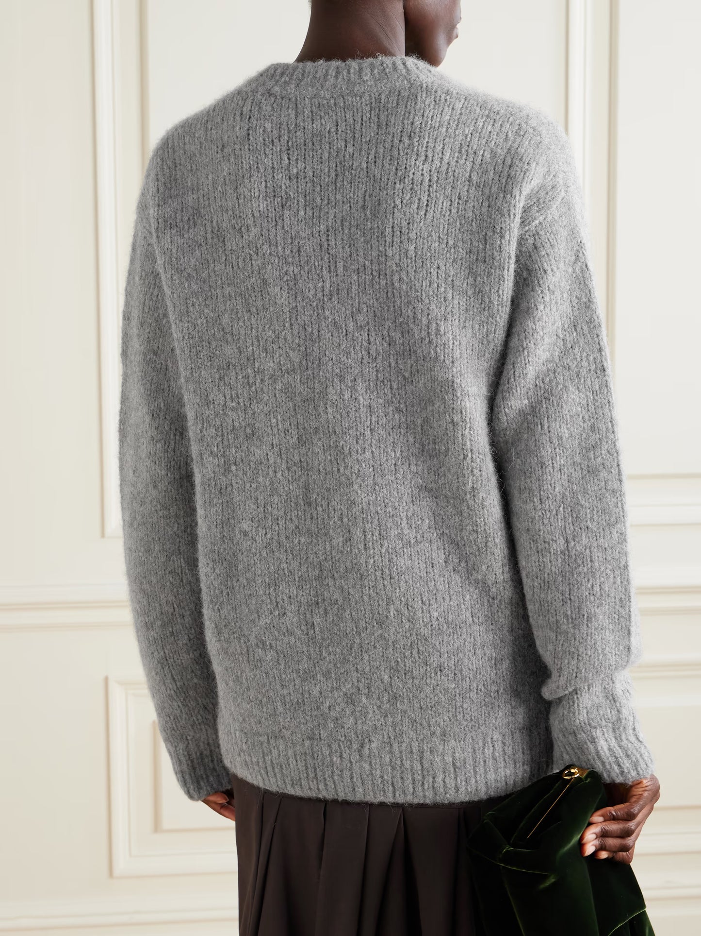 DRIES VAN NOTEN CARDIGAN TOKAS MID GREY