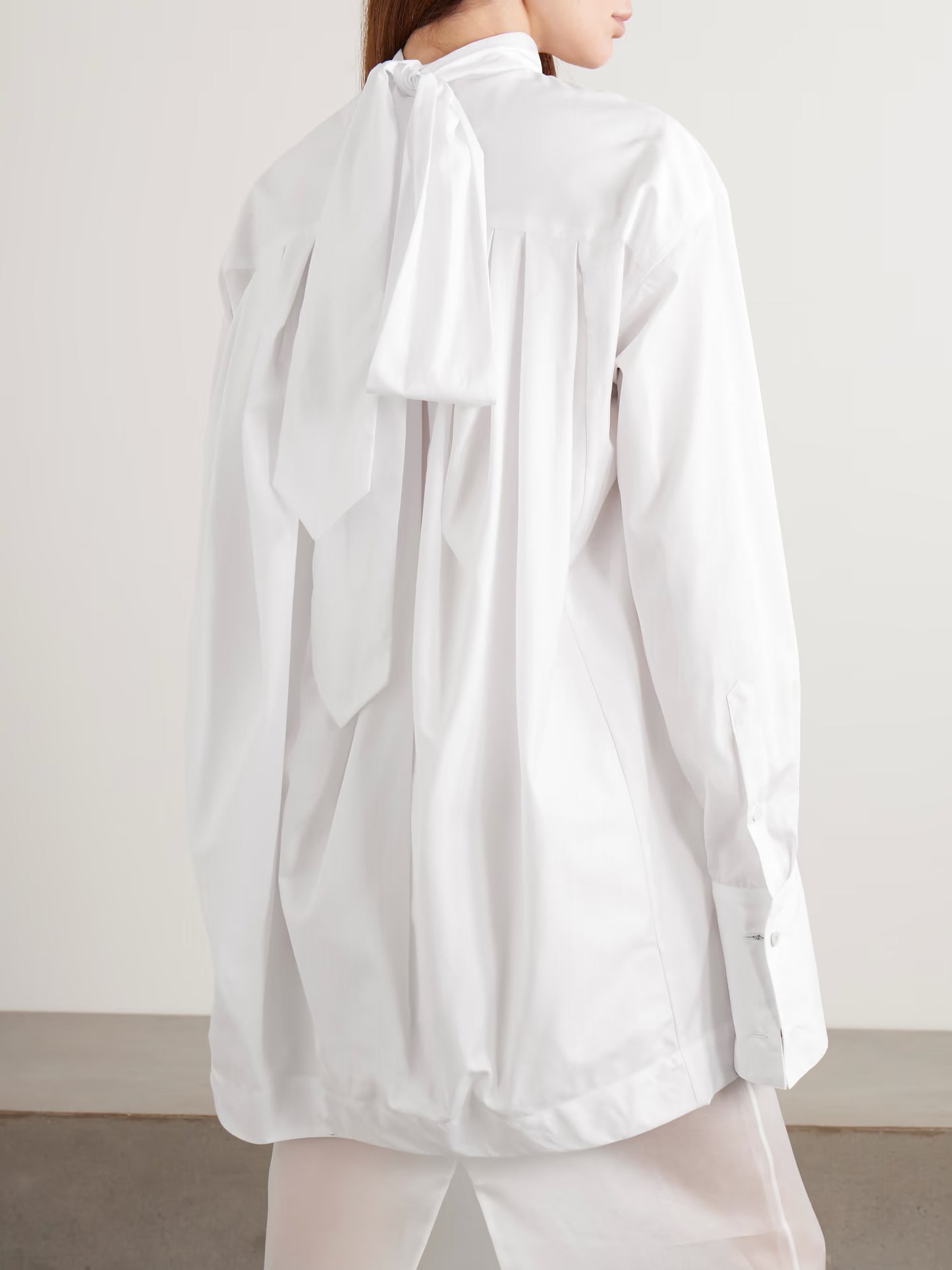 DRIES VAN NOTEN CAMICIA BIANCA FIOCCO