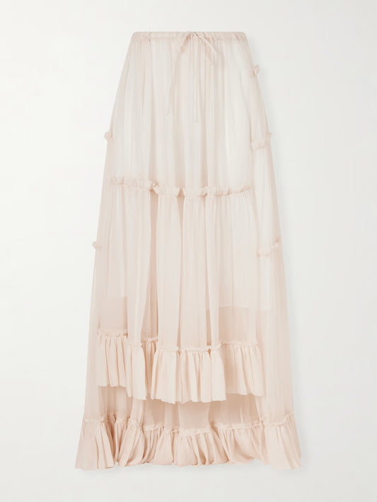 DRIES VAN NOTEN GONNA SUNIA BIS ECRU