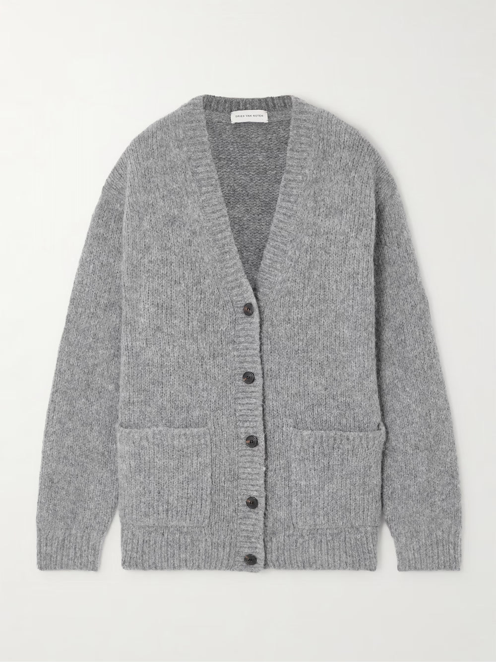 DRIES VAN NOTEN CARDIGAN TOKAS MID GREY