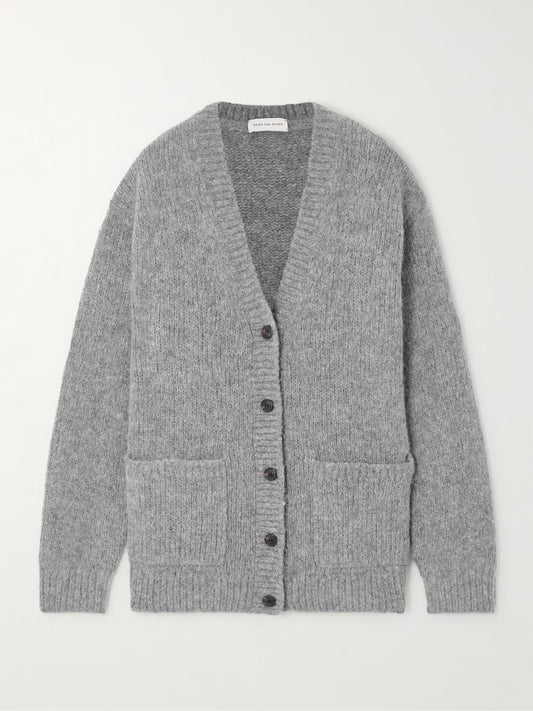 DRIES VAN NOTEN CARDIGAN TOKAS MID GREY