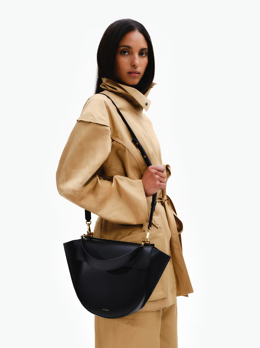 WANDLER BORSA HORTENSIA MEDIUM BLACK